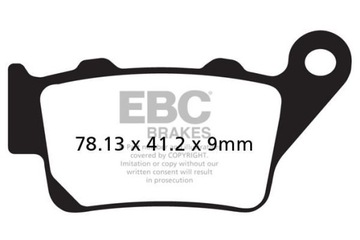 Klocki hamulcowe EBC MXS208 (kpl. na 1 tarcze)