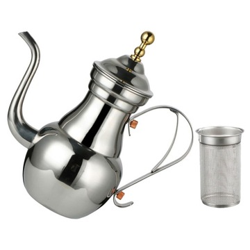 czajniczek metalowy z sitkiem, turecki