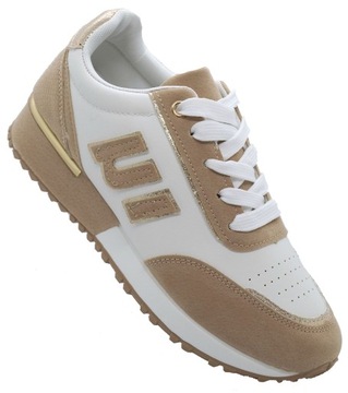BUTY DAMSKIE ADIDASY BEŻ SNEAKERSY ZŁOTO KHAKI R36