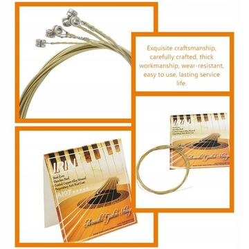 6 шт. СТРУНЫ ДЛЯ АКУСТИЧЕСКОЙ ГИТАРЫ