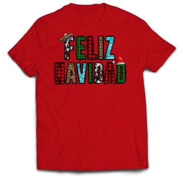 KOSZULKA ŚWIĄTECZNA PREZENT FELIZ NAVIDAD M