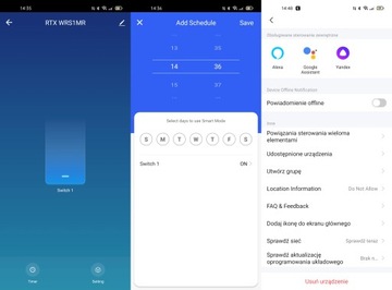 Контроллер WiFi-модуля RTX TUYA, МИНИ-реле 16 А