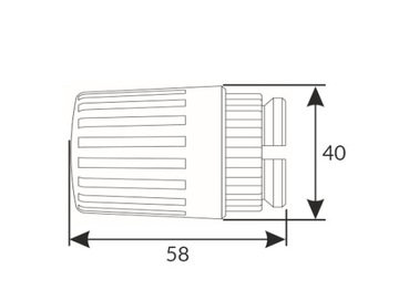 ГОЛОВКА - ручной привод OVENTROP для клапана CLICK системы Danfoss RA