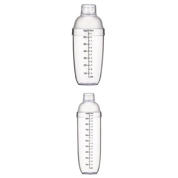2x Shaker do koktajli Clear Matte Pub Party Suppli