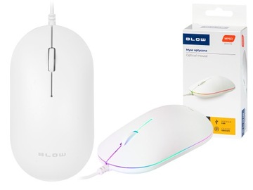 Оптическая мышь BLOW, компьютерная мышь со светодиодной подсветкой USB