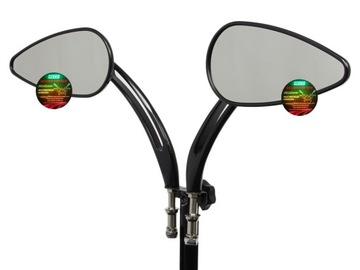 эллиптические зеркала для Chopper Street M10 8 черные