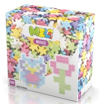 MINI WAFLE KLOCKI MELI MINIS PASTEL 200 EL. 50304