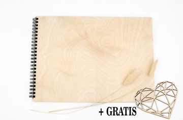 Album drewniany na zdjęcia BAZA DREWNO A4 +GRATIS!