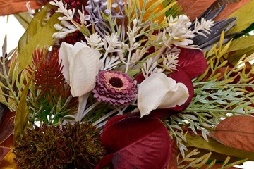 Украшение венка Фундамент венки венки листья цветов букет композиционный дом