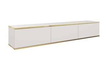 Wisząca Komoda Biały Mat Glamour Szafka RTV 175 cm