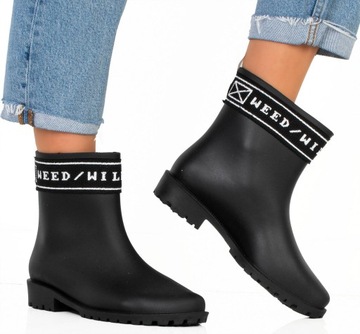 MATT WELLING SOOTS, ЧЕРНЫЕ БОТИНКИ С НАДПИСЬЮ 38