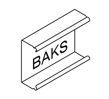 BAKS UDF 18 -мм одно металлическая ручка для HDGS HTKSH 100 ПК