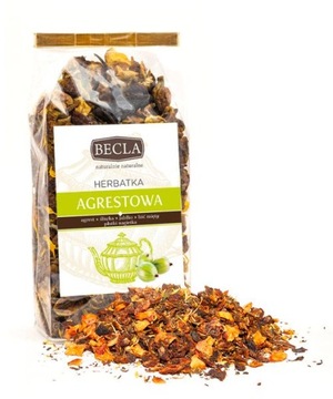 HERBATA AGRESTOWA napar HERBATKA OWOCOWA NA PREZENT naturalna 40g BECLA