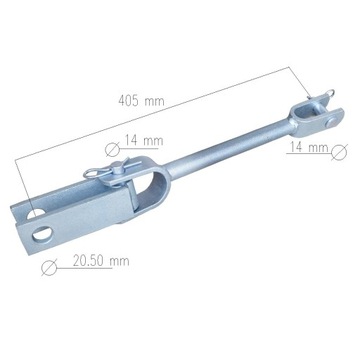 Трехточечная подвеска Трехточечная система ISEKI / Cat I/Kat I / 12 x 50 x 500 мм