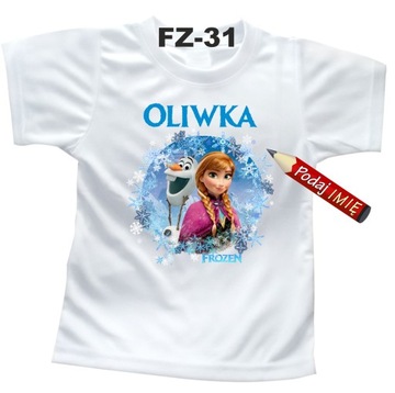 Футболка Frozen, имя ребенка Футболка 110 см