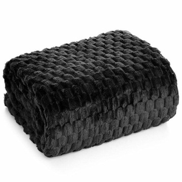 NARZUTA FLANO z EFEKTEM 3D CZARNA 150x200 MIĘKKA GRUBA