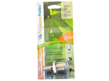 Светодиодная лампа с резьбой Е14 12В 250 лм теплый свет 3000К для прицепа