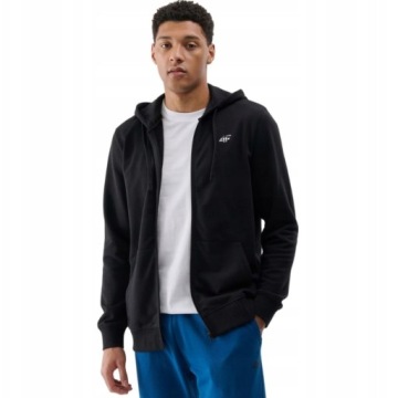 ТОЛСТОВКА МУЖСКАЯ 4F, СПОРТИВНАЯ, ТЕПЛАЯ, УДОБНАЯ НА КАЖДЫЙ ДЕНЬ, ЛОГОТИП МЕТАЛЛИК.