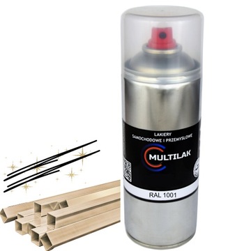 Lakier farba w sprayu do aluminium RAL 1001 Półmat