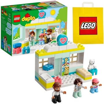 LEGO DUPLO 10968 - PRZYCHODNIA LEKARZ SZPITAL + Torba prezentowa LEGO