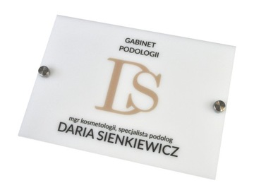 szyld tablica plexi informacyjna firmowa drukUV A5