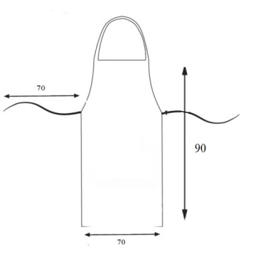 Фартук для кейтеринга, 90 см