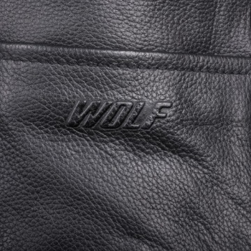 ЖЕНСКИЙ КОЖАНЫЙ ЖИЛЕТ WOLF размер S