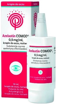 Azelastin Comod krople do oczu na alergie 10 ml