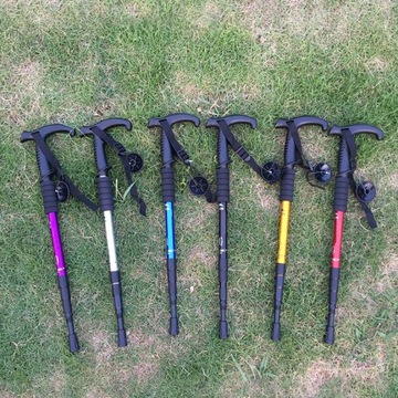 Черная антитрекинговая палка с прямой ручкой