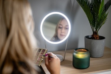 Зеркало для макияжа Humanas HS-ML01 со светодиодной подсветкой