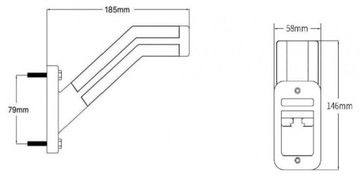 2X СВЕТОДИОДНЫЕ ГАБАРИТНЫЕ ФОНАРИ РЕЗИНОВЫЕ НЕОНОВЫЕ ГАБАРИТНЫЕ ЗНАКИ 12-24В