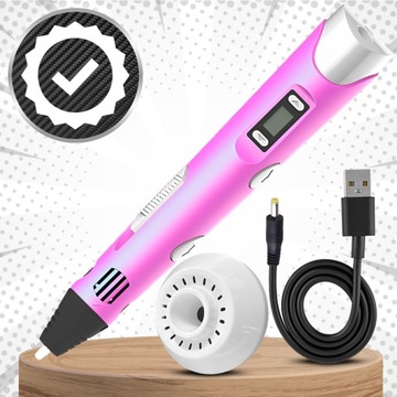3D 3D -ручка для детей 3D -принтер Magic Pen + вставки 160 метров