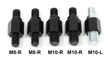 Зеркала мотоцикла с ЧПУ Универсальное черное / мертвое поле / винты M8 M10