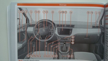 SEAT ARONA 2017-2021 польская инструкция, красочная, оригинал, 2019 г.