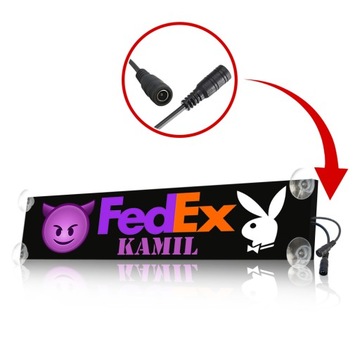 Светящаяся табличка с именем для курьера автобуса/водителя грузовика премиум-класса XL