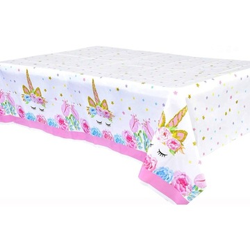 Obrus na Urodziny Unicorn Jednorożec - 180cm