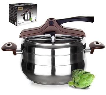 BANQUET SZYBKOWAR GARNEK CIŚNIENIOWY PREMIUM 5L STAL NIERDZEWNA INDUKCJA