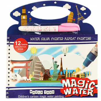 Kolorowanka Wodna Budowle Magiczny Flamaster