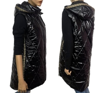 ДЛИННЫЙ СТЕГАНЫЙ ЖИЛЕТ 3XL 52 54