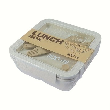 1 szt. Pudełko na lunch Pudełko bento, plastikowy pojemnik na jedzenie w kuchni, kuchnia domowa