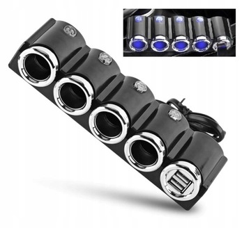 РАЗДЕЛИТЕЛЬ ЗАЖИГАЛКИ 4X 120 Вт USB