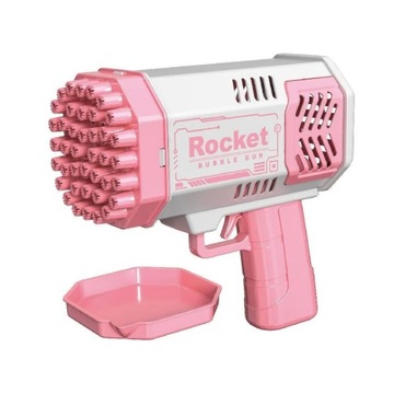40Holes Bubble Gun Automatic Bubbles Machine Rocket Gun Launcher Shape Blow