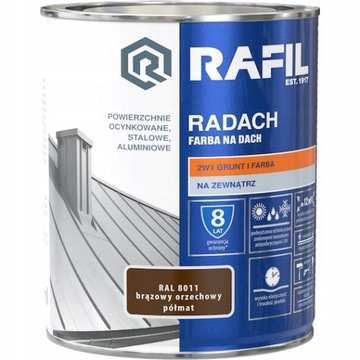 RADACH brązowy orzech RAL8011 PÓŁMAT