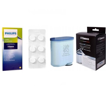 Saeco Philips Filtr Aquaclean CA6903 + Tabletki CA6704 Philips 6 szt