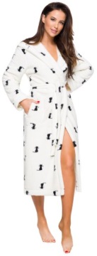 ДЛИННЫЙ ТЕПЛЫЙ ПУХОВЫЙ ЖЕНСКИЙ ХАЛАТ, КРЫША XL