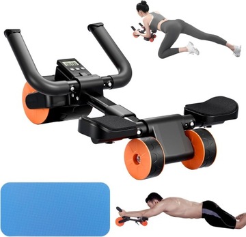 KÓŁKO ROLLER FITNESS z automatycznym odbiciem do ćwiczeń brzucha AB WHEEL