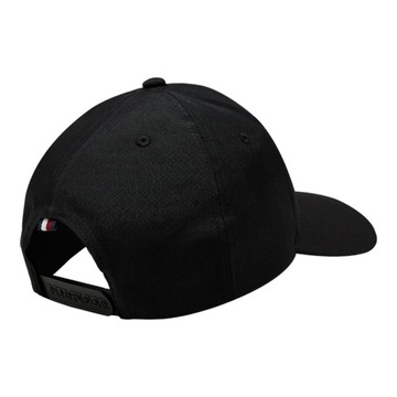 TOMMY HILFIGER CZAPKA Z DASZKIEM TH MONOTYPE CANVAS 6 PANEL CAP CZARNA