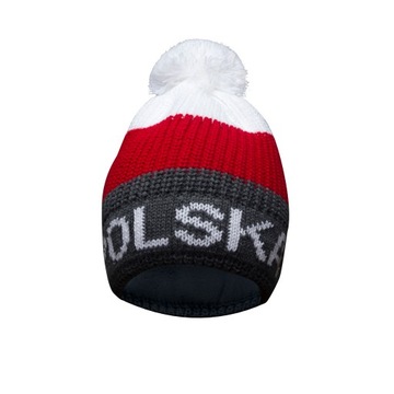 POLSKA CZAPKA ZIMOWA DLA KIBICA POLSKI Z POLAREM