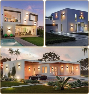 ФАСАДНЫЙ НАСТЕННЫЙ СВЕТИЛЬНИК НАРУЖНЫЙ СВЕТОДИОДНЫЙ НАСТЕННЫЙ СВЕТИЛЬНИК 6ВТ IP65 UP BOTTOM LOFT