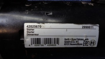 STARTÉR 42025670 FIAT SEDICI SUZUKI SX4 FACELIFT FL 2.0 16V DDIS 2010-2014R.